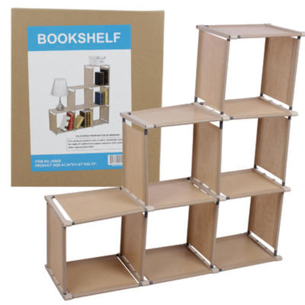 Wholesale 42inch 6slot Beige Bookshelf DollarDays