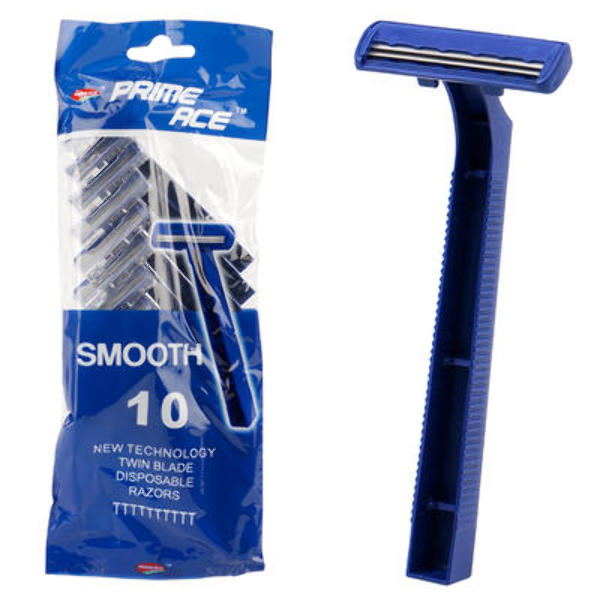 Wholesale Prime Ace Disposable Twin Blade Razor 10-Pack(192x.03)