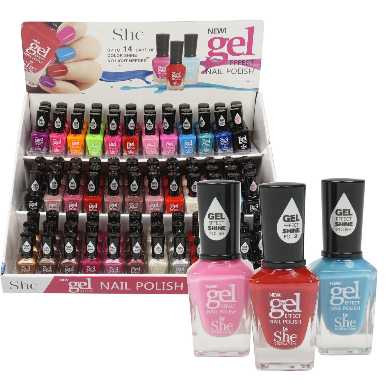 Wholesale She Gel Nail Polish Assorted DollarDays