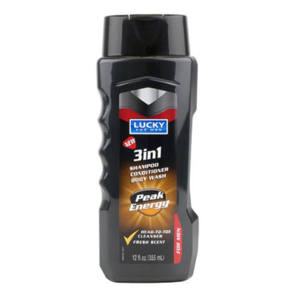 Wholesale Lucky Fresh Scent 3In1 Body Wash For Men 12 oz