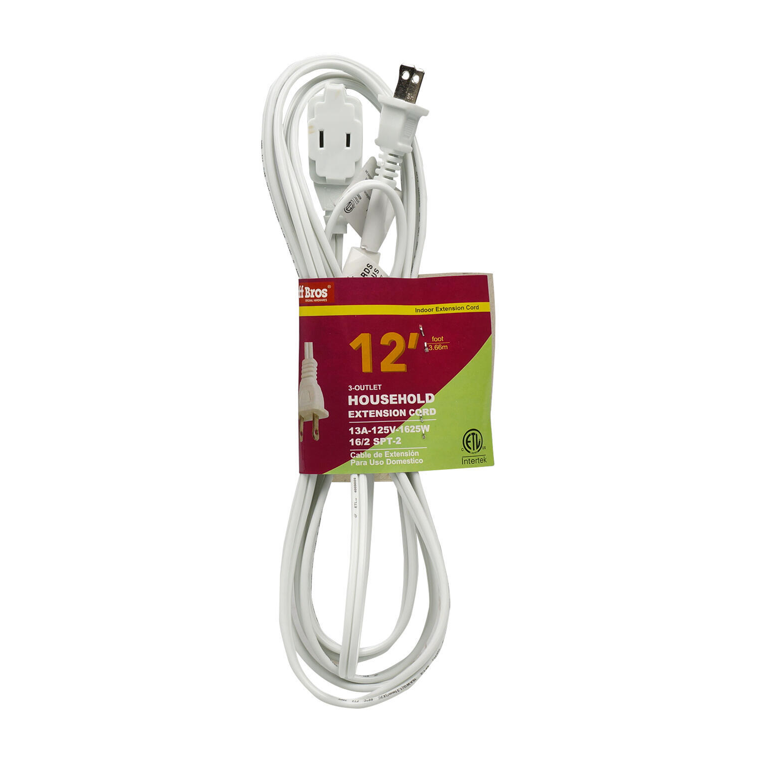 Wholesale 12' 3 Outlet Household Extension Cord DollarDays