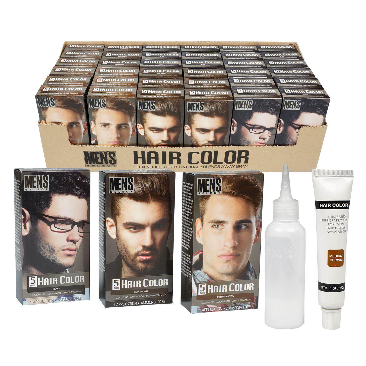 Wholesale Men's Select Hair Color 3 Assorted Colors (SKU 2344088