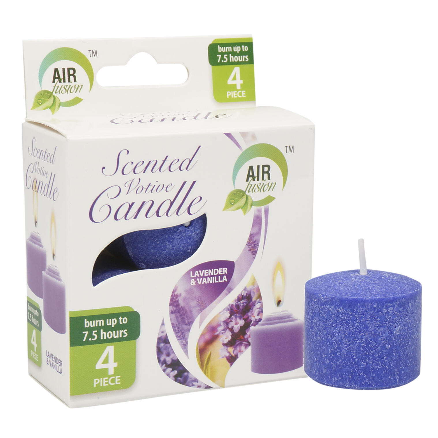 Wholesale Scented Votive Tealight Candle Lavender Vanilla 4 Pack