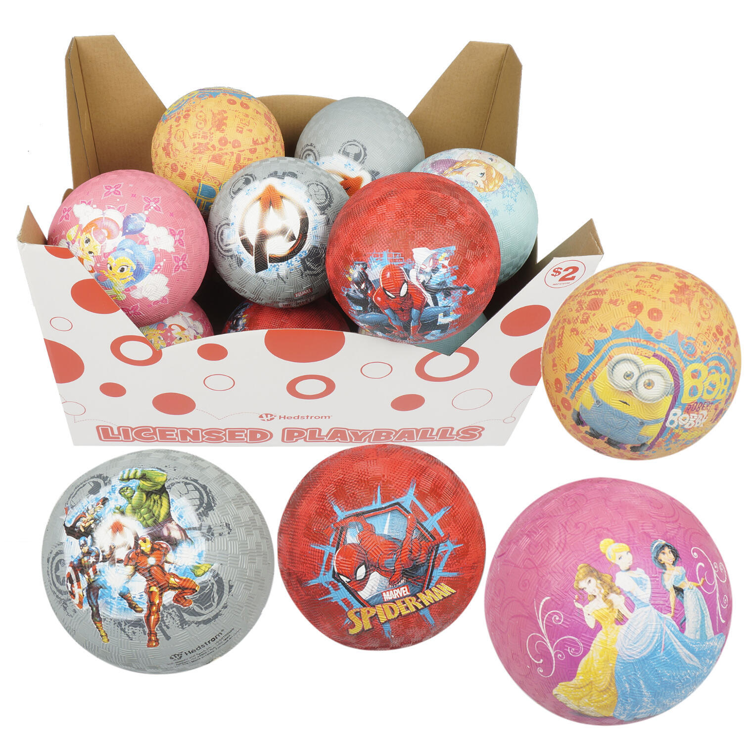 Wholesale Licensed Rubber Play Ball 7 Assorted DollarDays