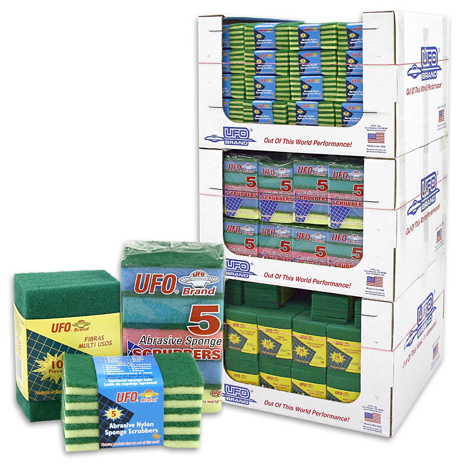 Wholesale 3 UFO Brand Scrubber Sponges On Display DollarDays