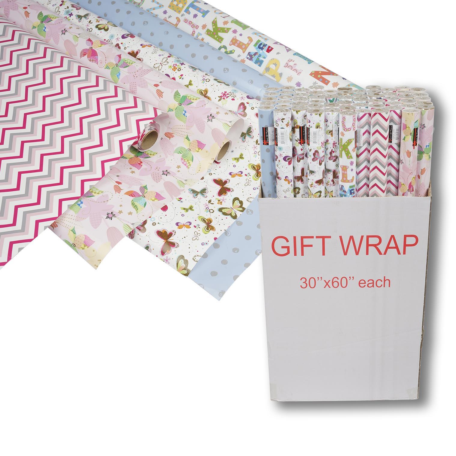 Wholesale 30" x 60" Wrapping Paper Decorative Prints DollarDays