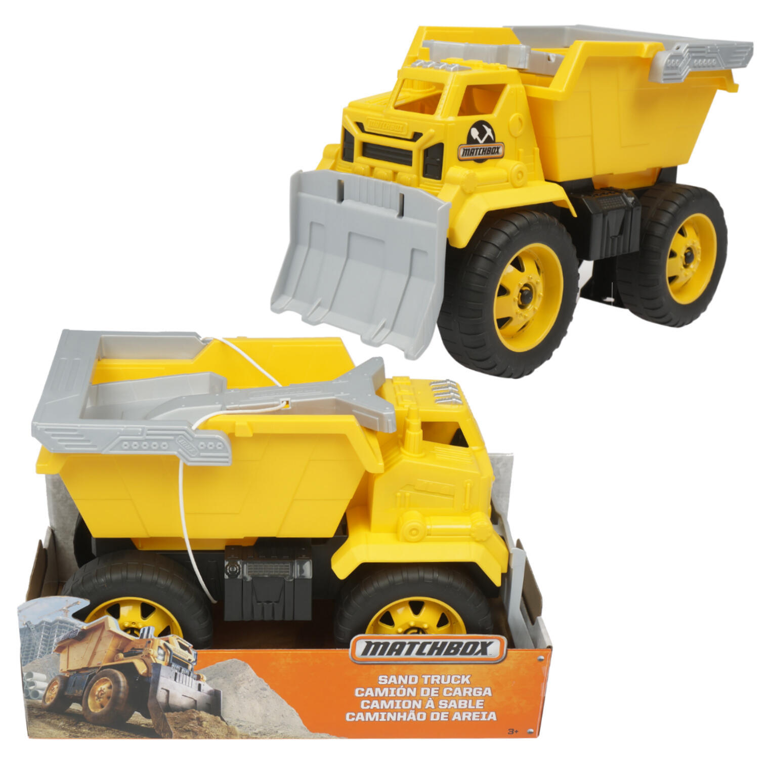 matchbox yellow dump truck