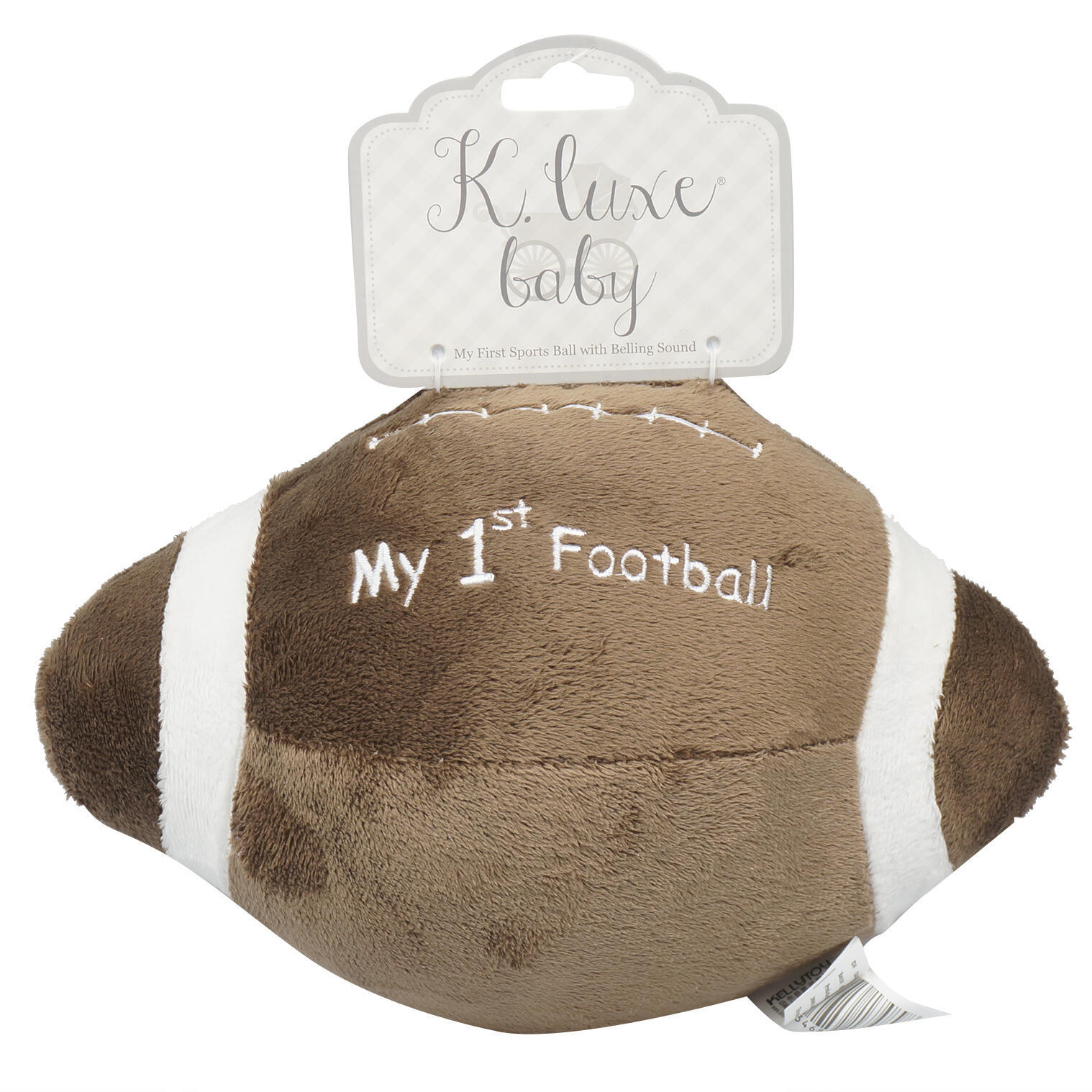 plush football baby toy