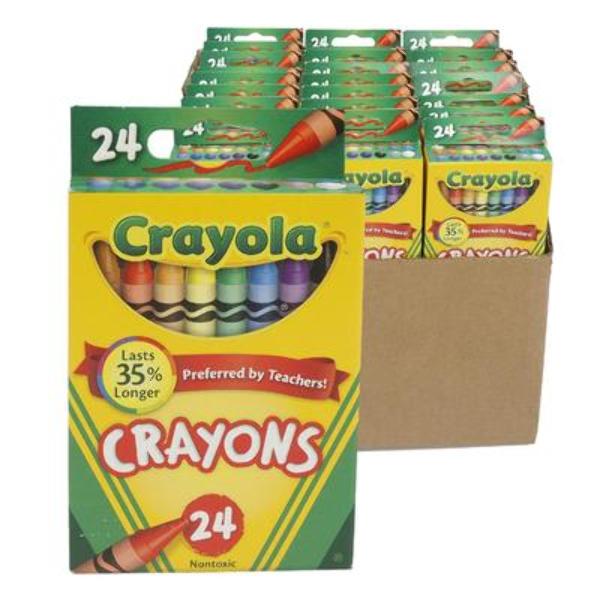 Wholesale Crayons 24 Count Crayola with Display DollarDays