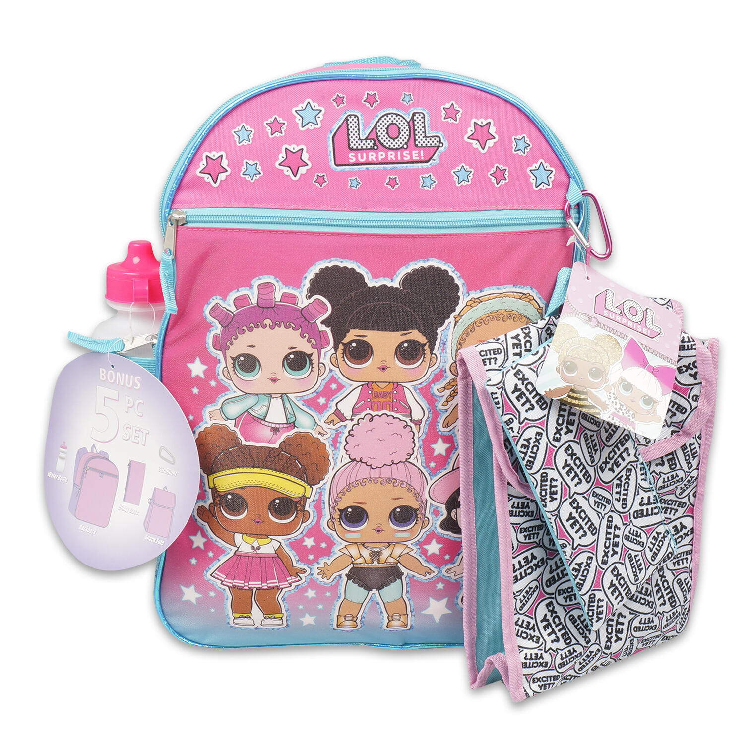 lol 5 piece backpack set