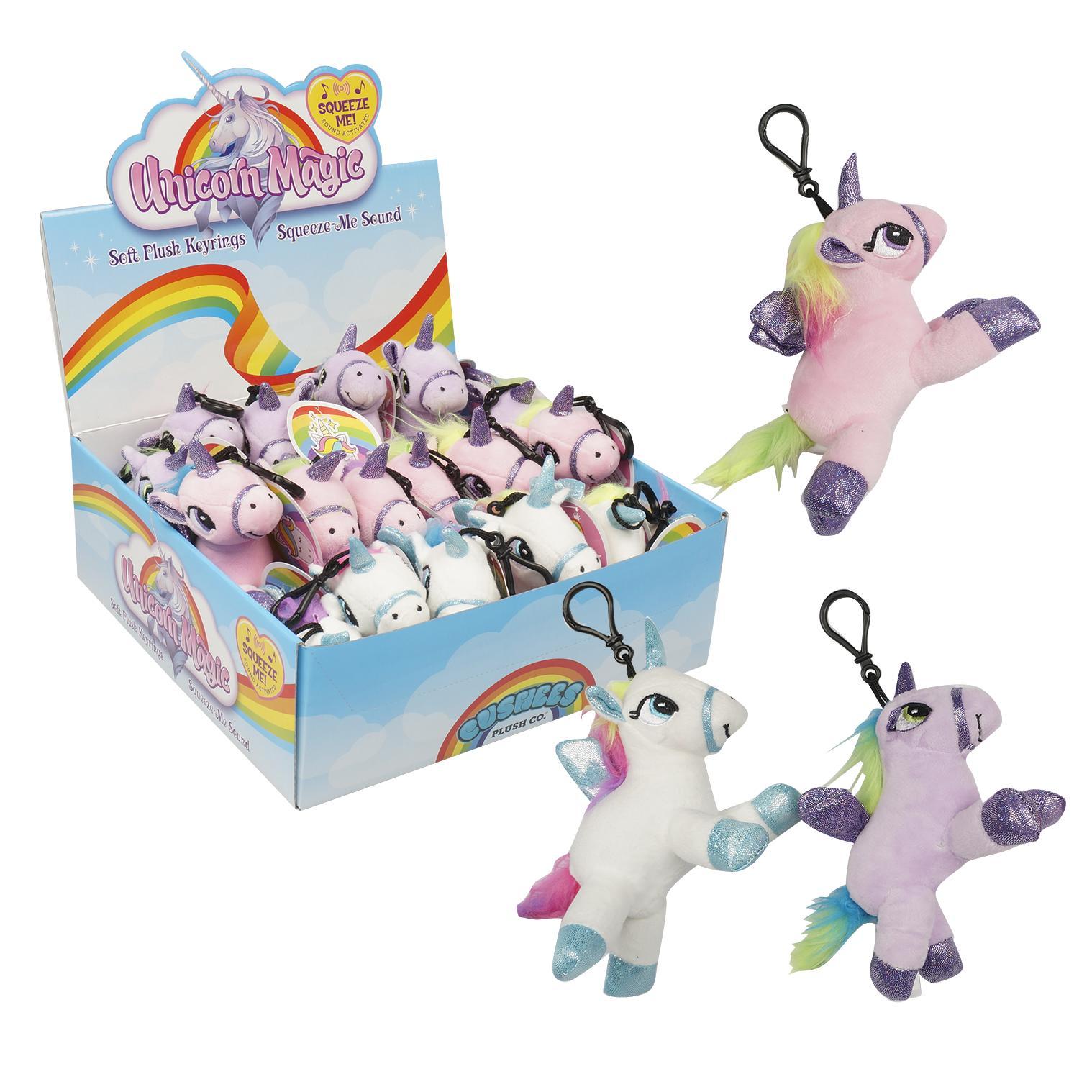 unicorn plush keychain