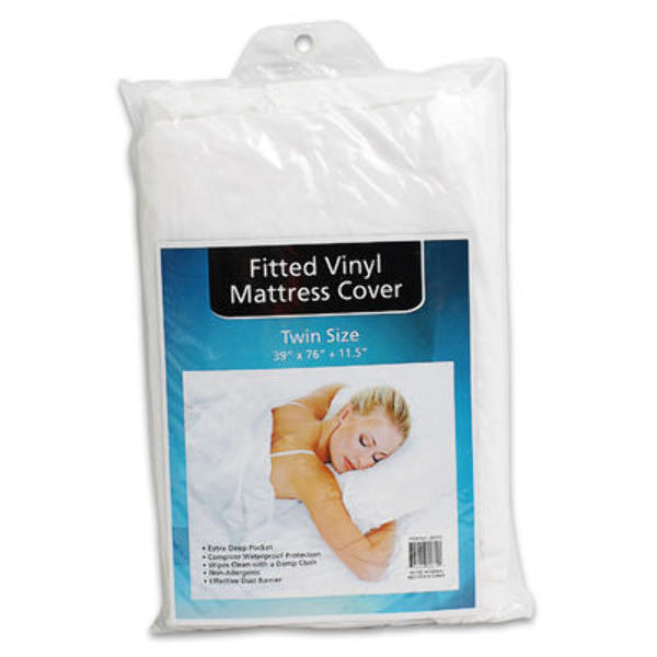 Wholesale Fitted Vinyl Mattress Cover Twin Size 76" DollarDays