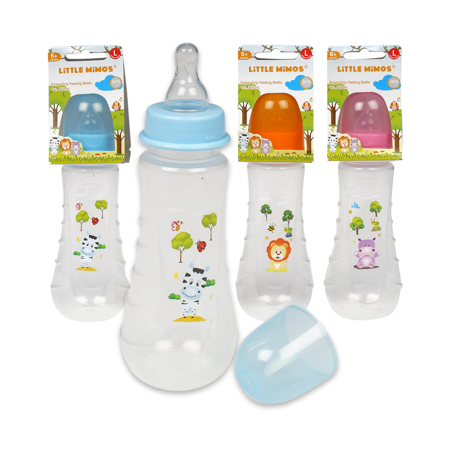 Wholesale Little Mimos 8oz Fast Flow Finger Grip Baby
