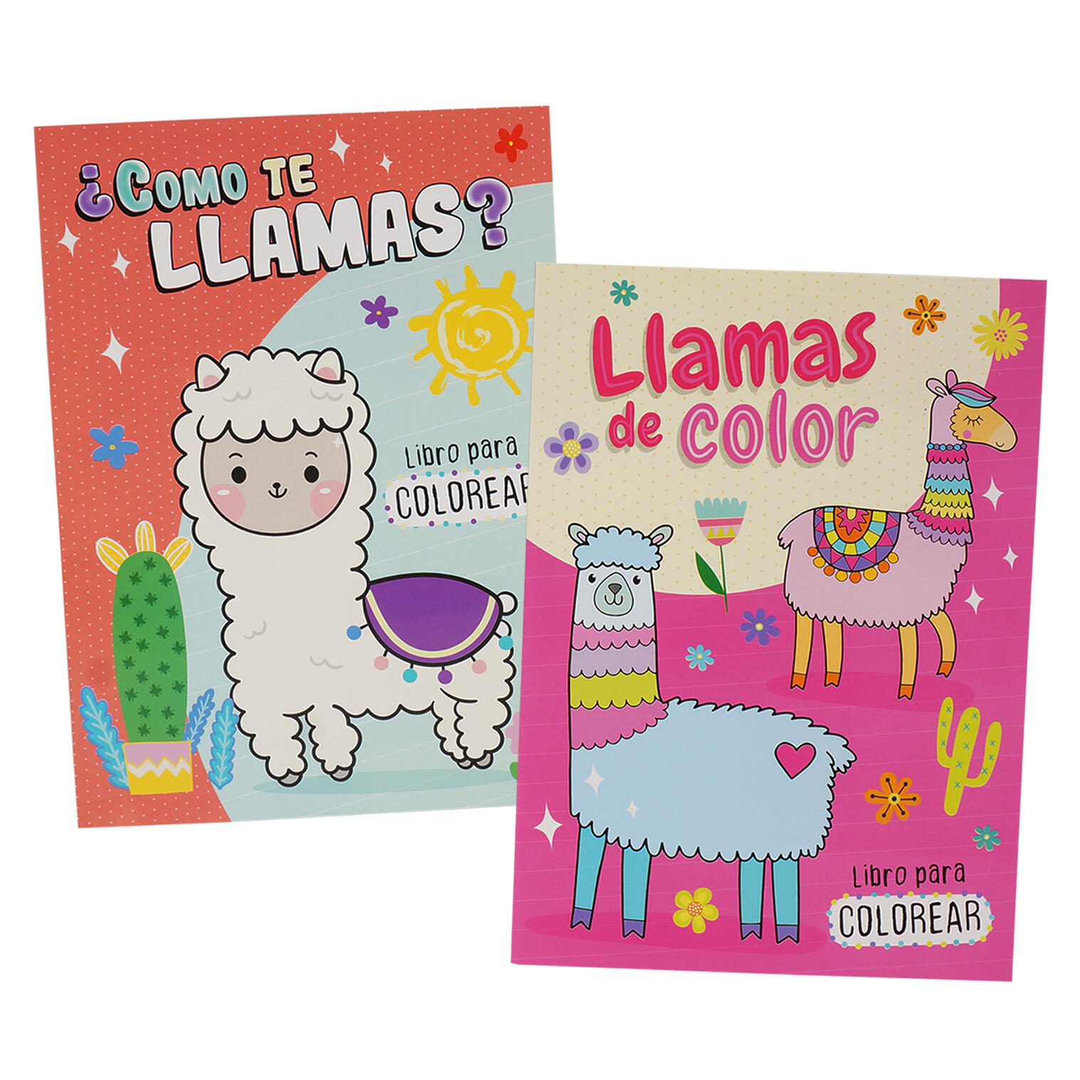 Wholesale Spanish Coloring Books 80 Pages, Llama