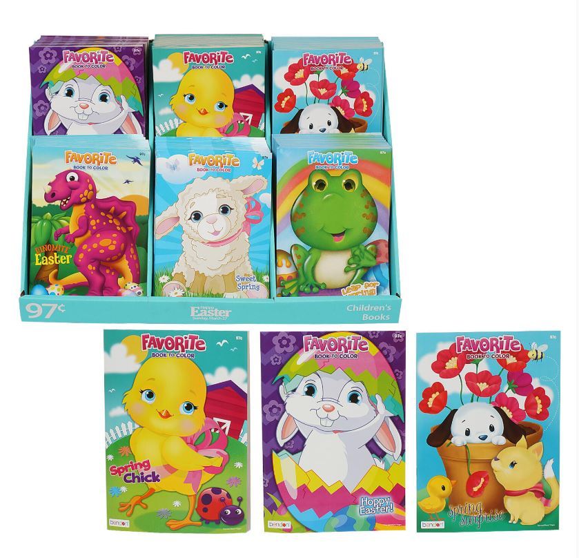Wholesale 32 Page Easter Coloring Book - 6 Assortments ...