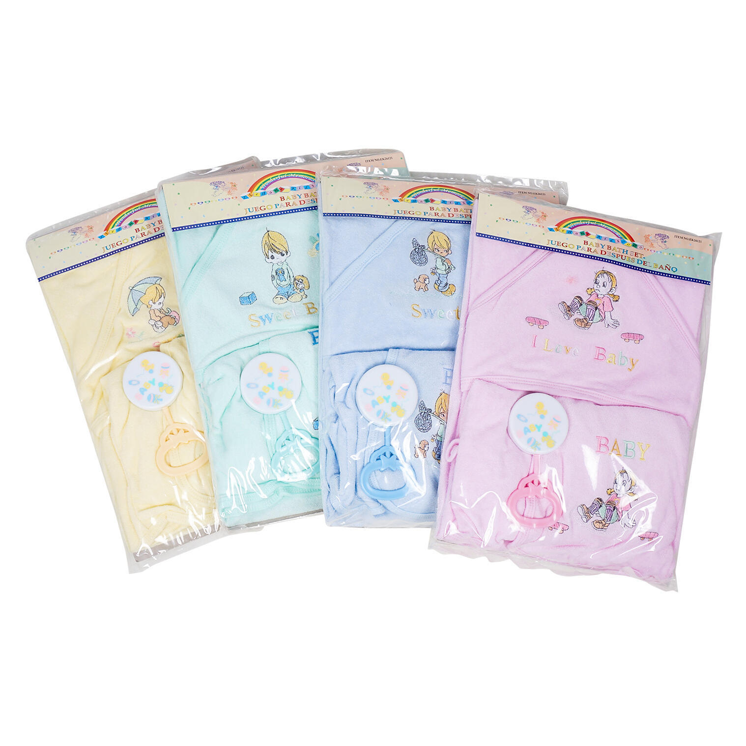 Wholesale 3 Piece Baby Bath Set Assorted (SKU 2349483