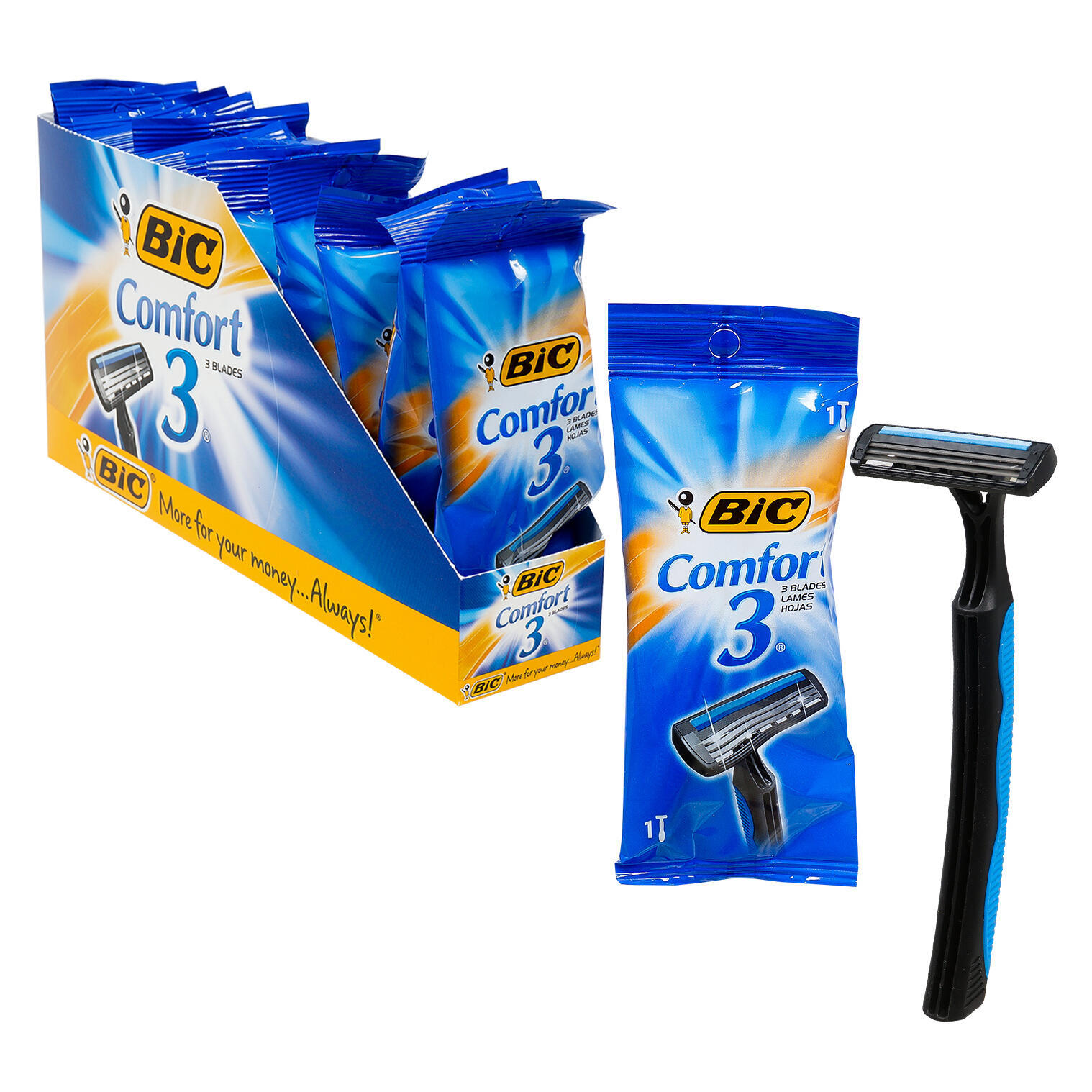 Wholesale BIC Men's Comfort 3 Blade Razor DollarDays