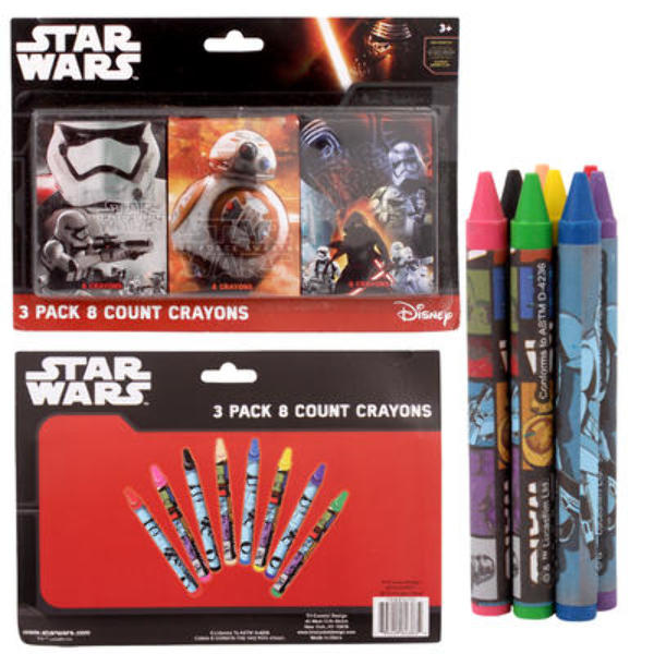 Wholesale Star Wars Episode 7 3-Pack Crayon Set(48xalt=