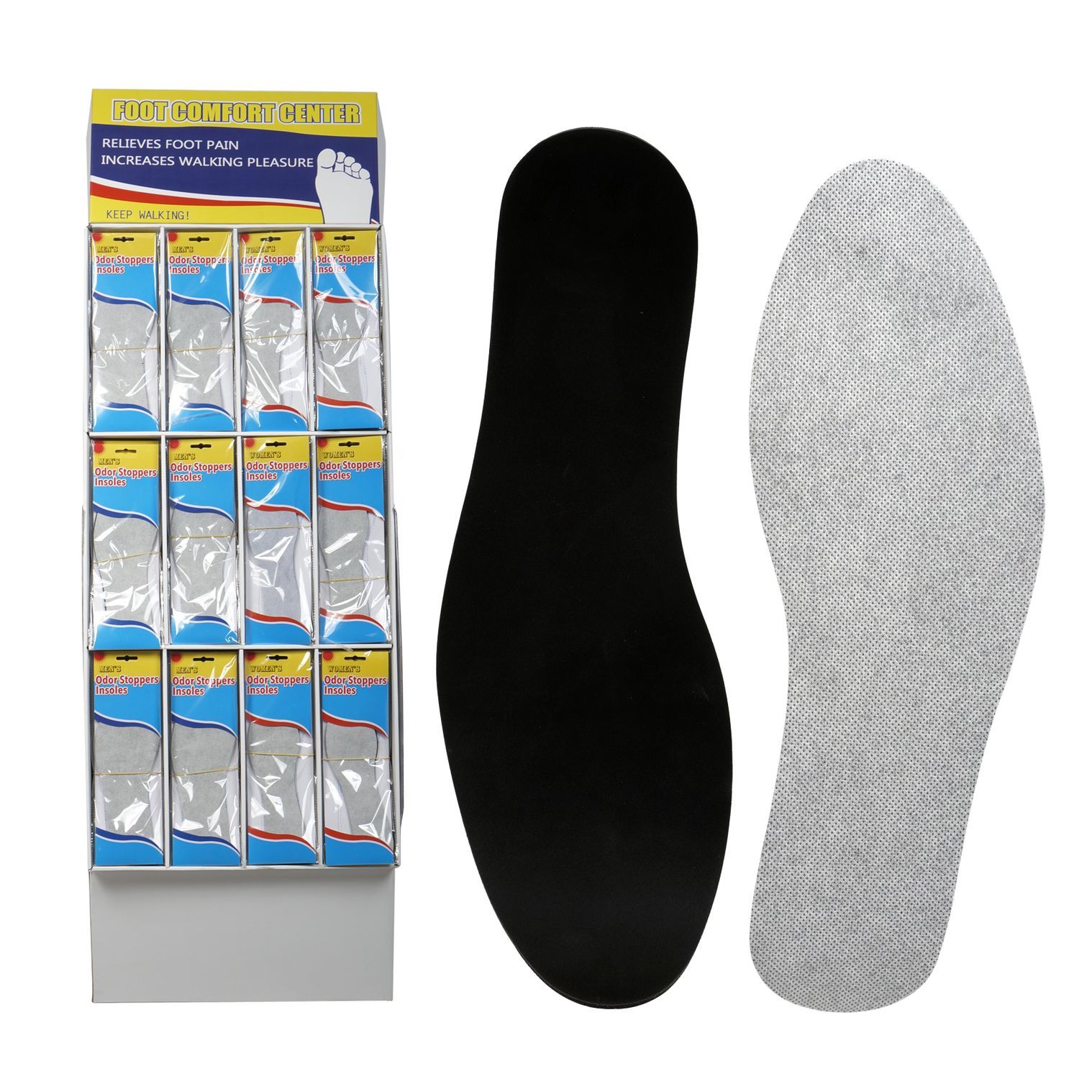 Wholesale Men Women's Insoles Odor Stoppers on Display DollarDays