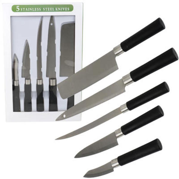Wholesale 5-Piece Stainless Steel Knife Set(24x.97)