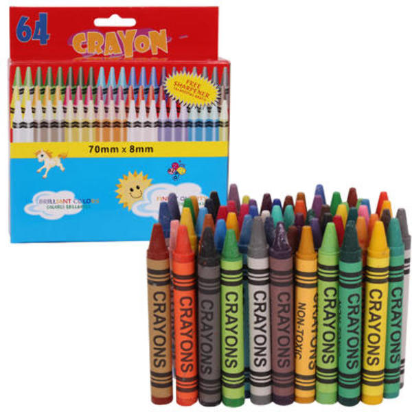 Wholesale Crayon 64 Pack With Sharpener(36x$1.57)