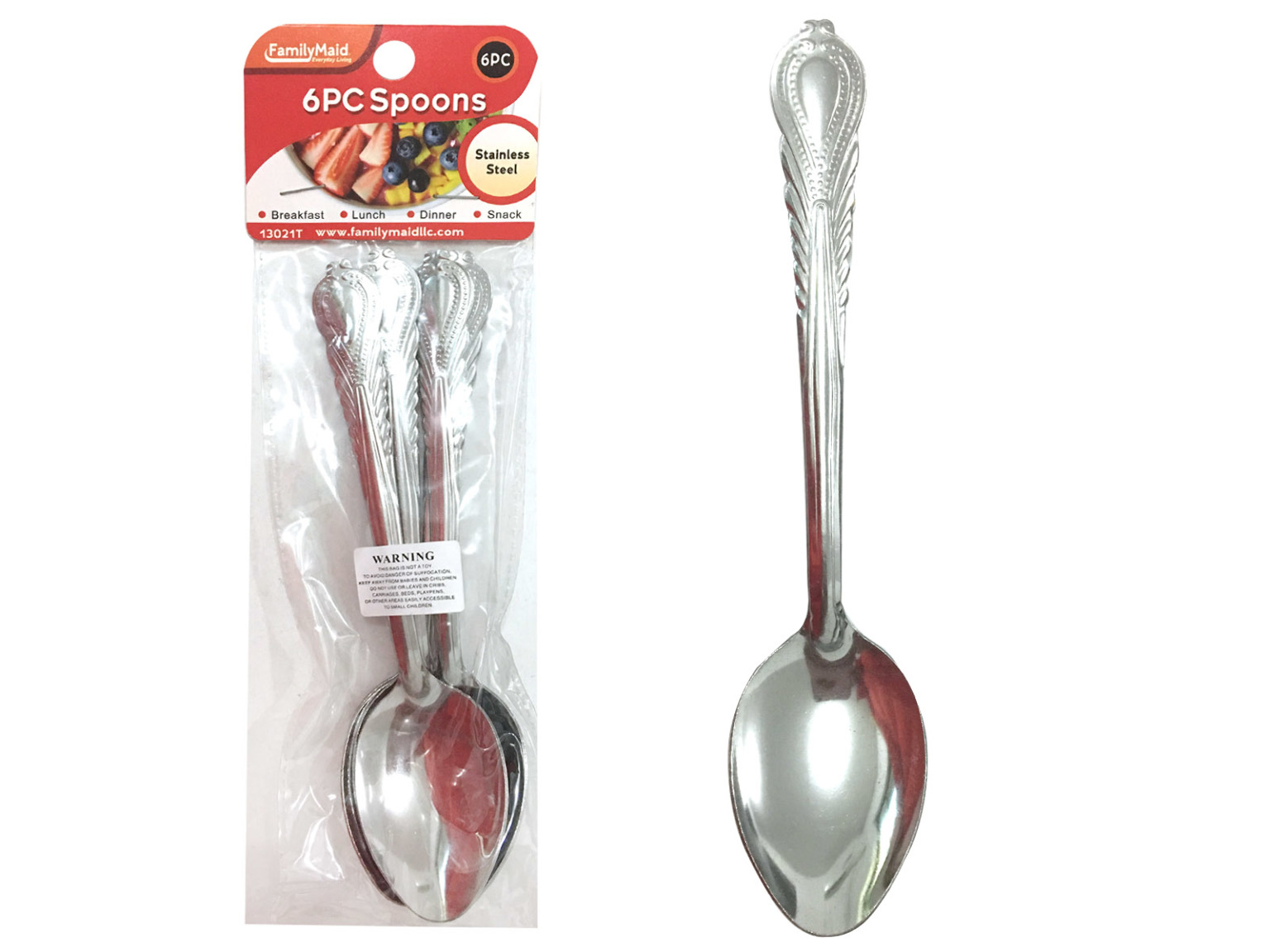 Wholesale 6 Piece StainlessSteel Spoons DollarDays