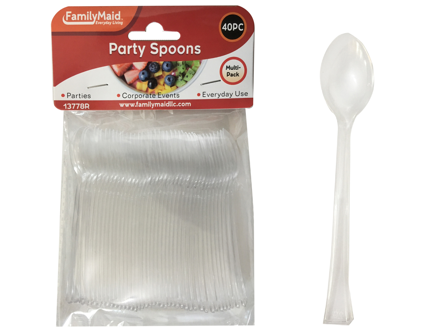 Wholesale 40 Piece Disposable Mini Party Spoons DollarDays