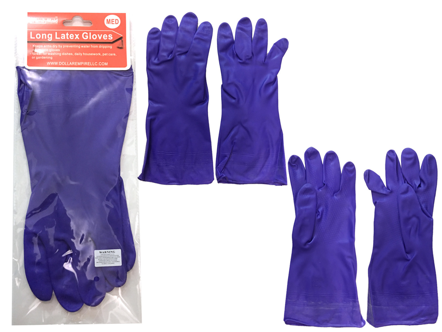 Wholesale Long Latex Gloves Medium DollarDays