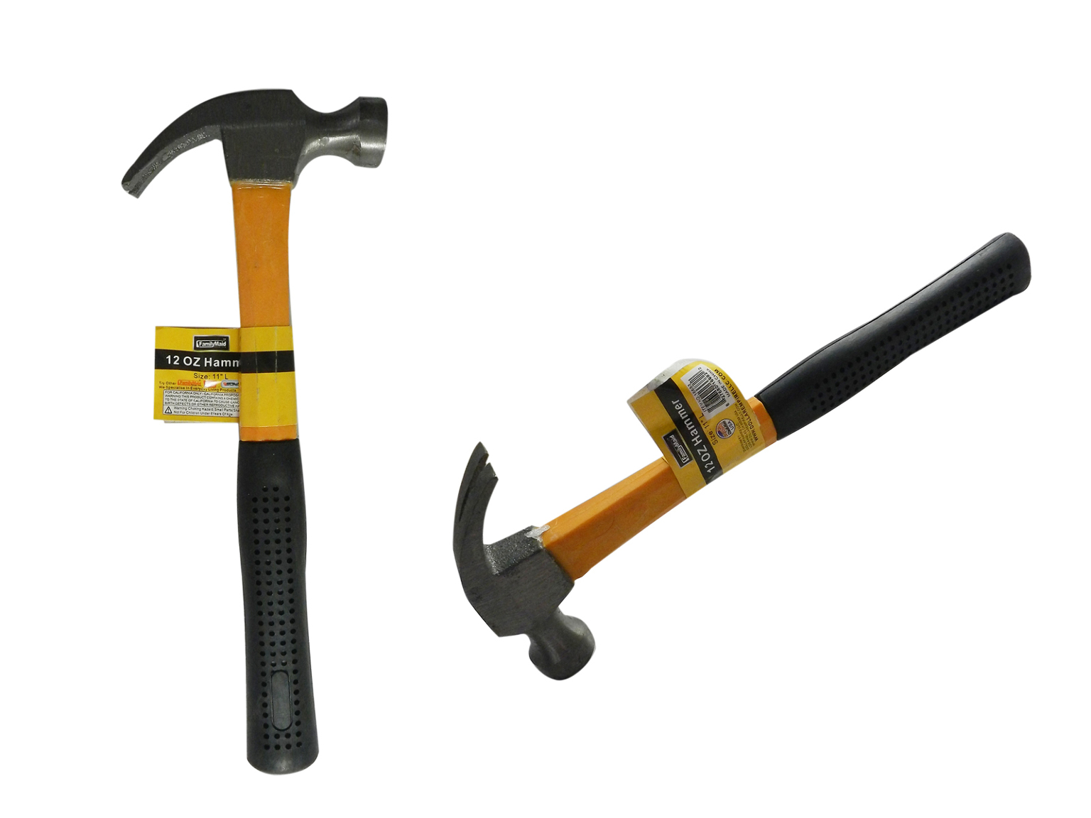 Wholesale Claw Hammers 12 oz, 11", Comfort Grip