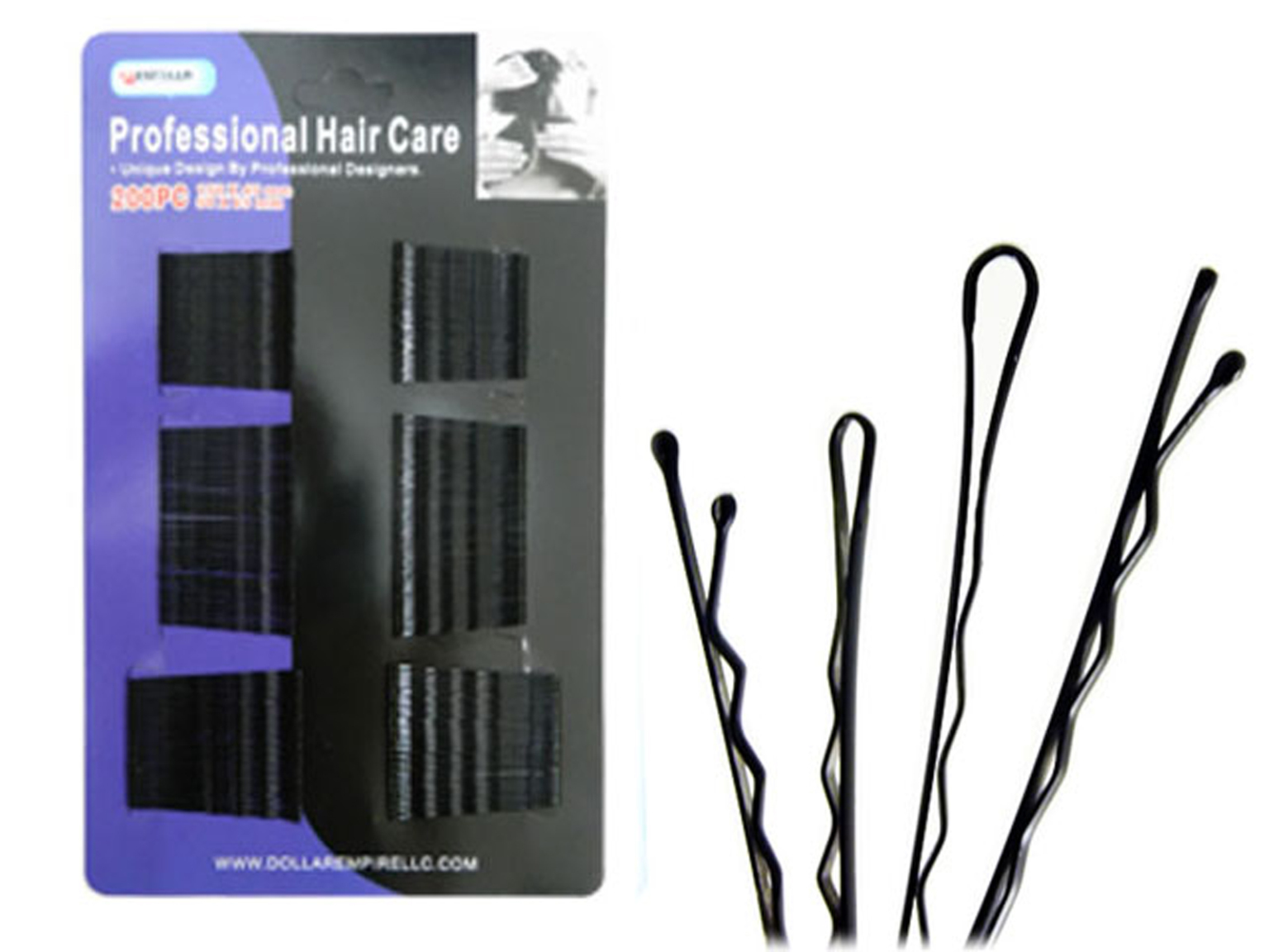 Wholesale Black Bobbi Pins Hair Clips - 200 Pieces (SKU 2334185) DollarDays