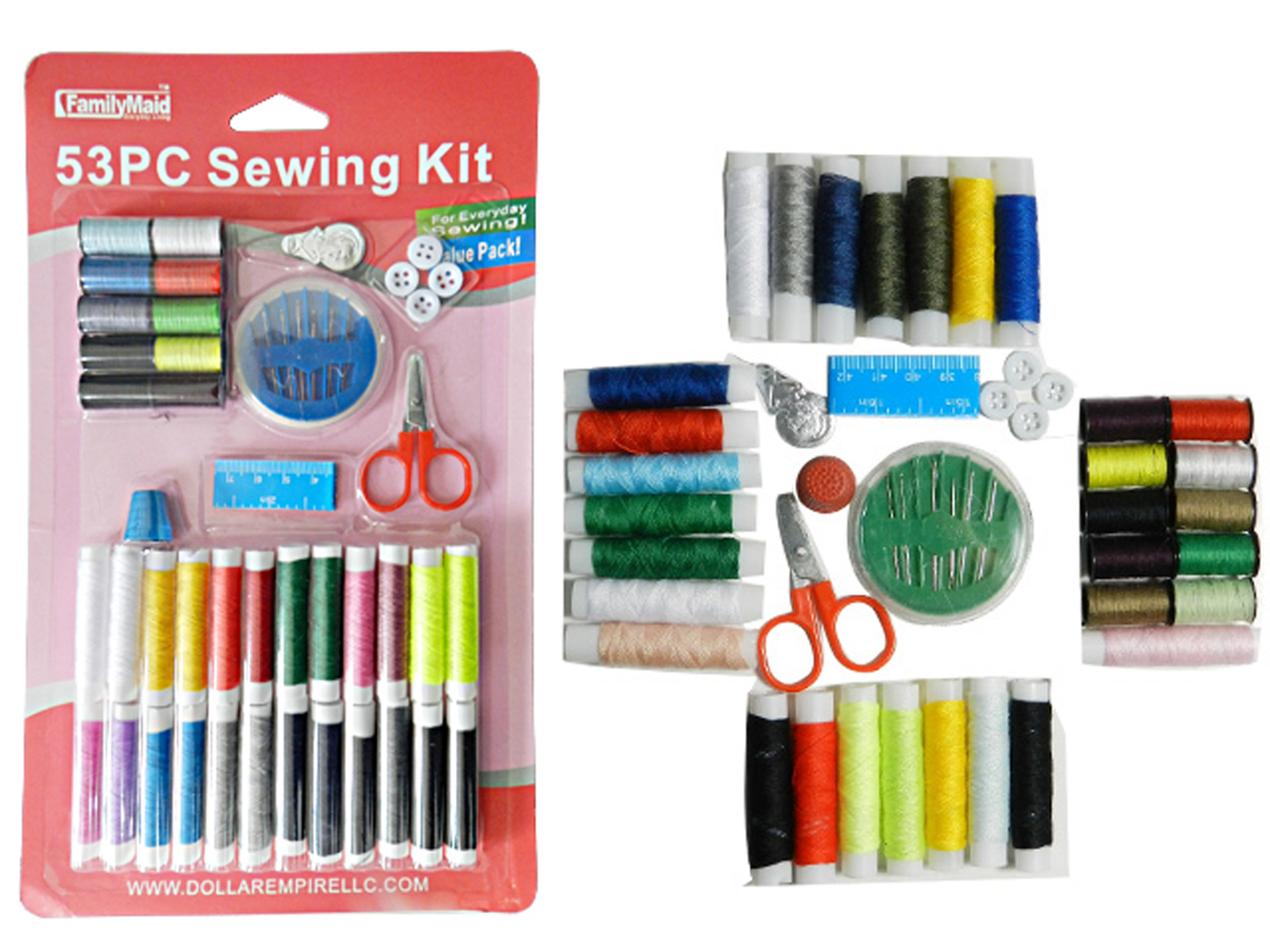 Wholesale 53 Piece Sewing Kit (SKU 2325561) DollarDays