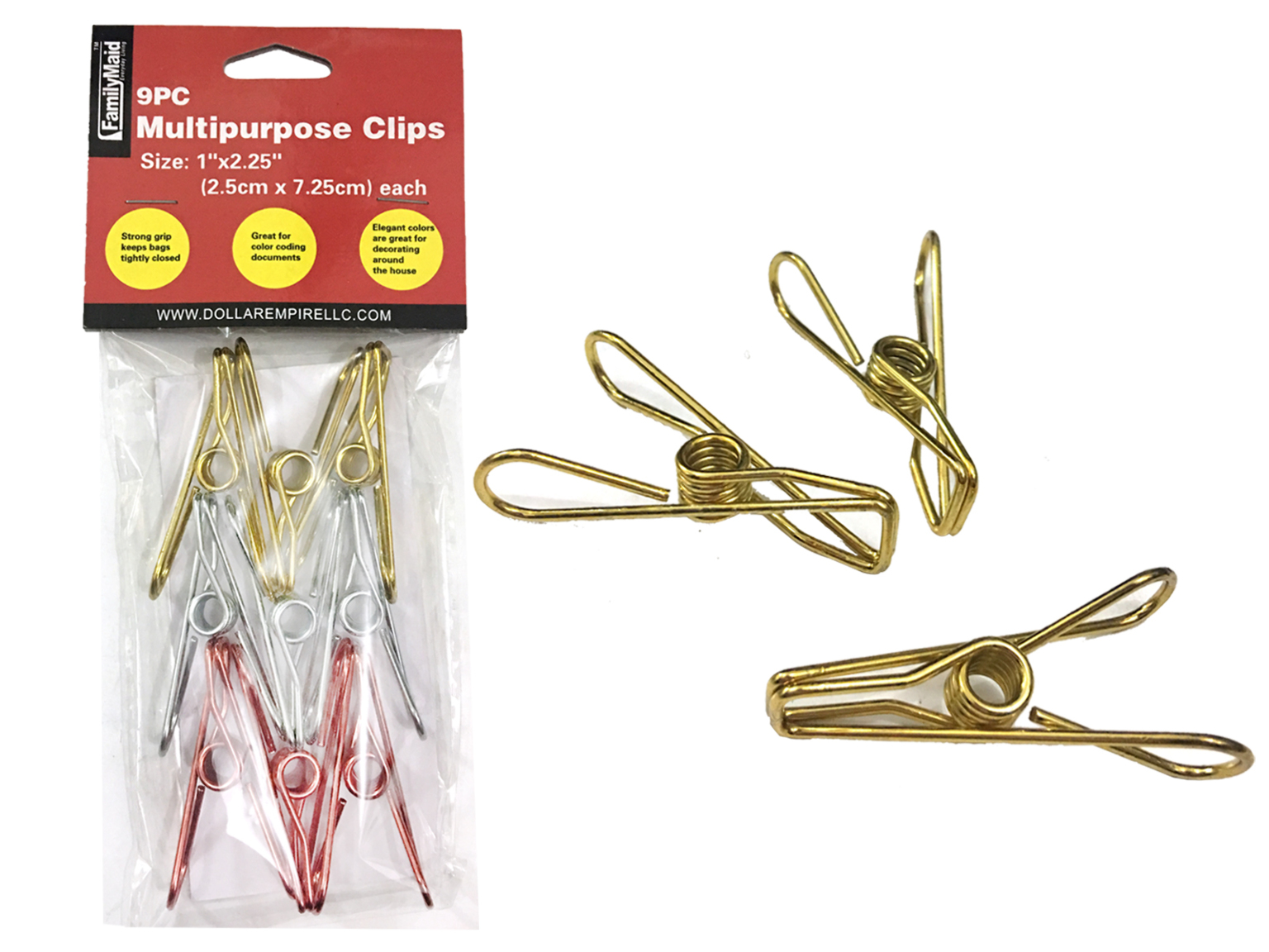 Wholesale MultiPurpose Metal Clips (SKU 2334188) DollarDays