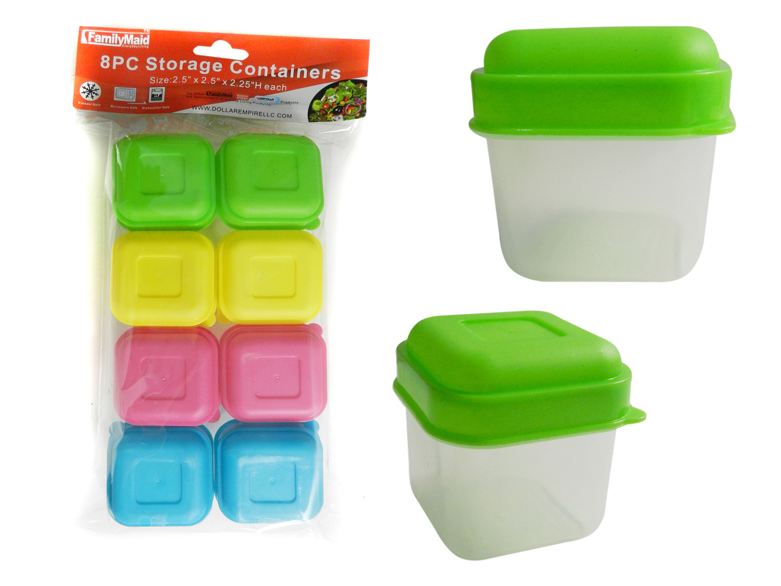 Wholesale 8 Piece Food Storage Containers with Lids 4 oz (SKU 2322820