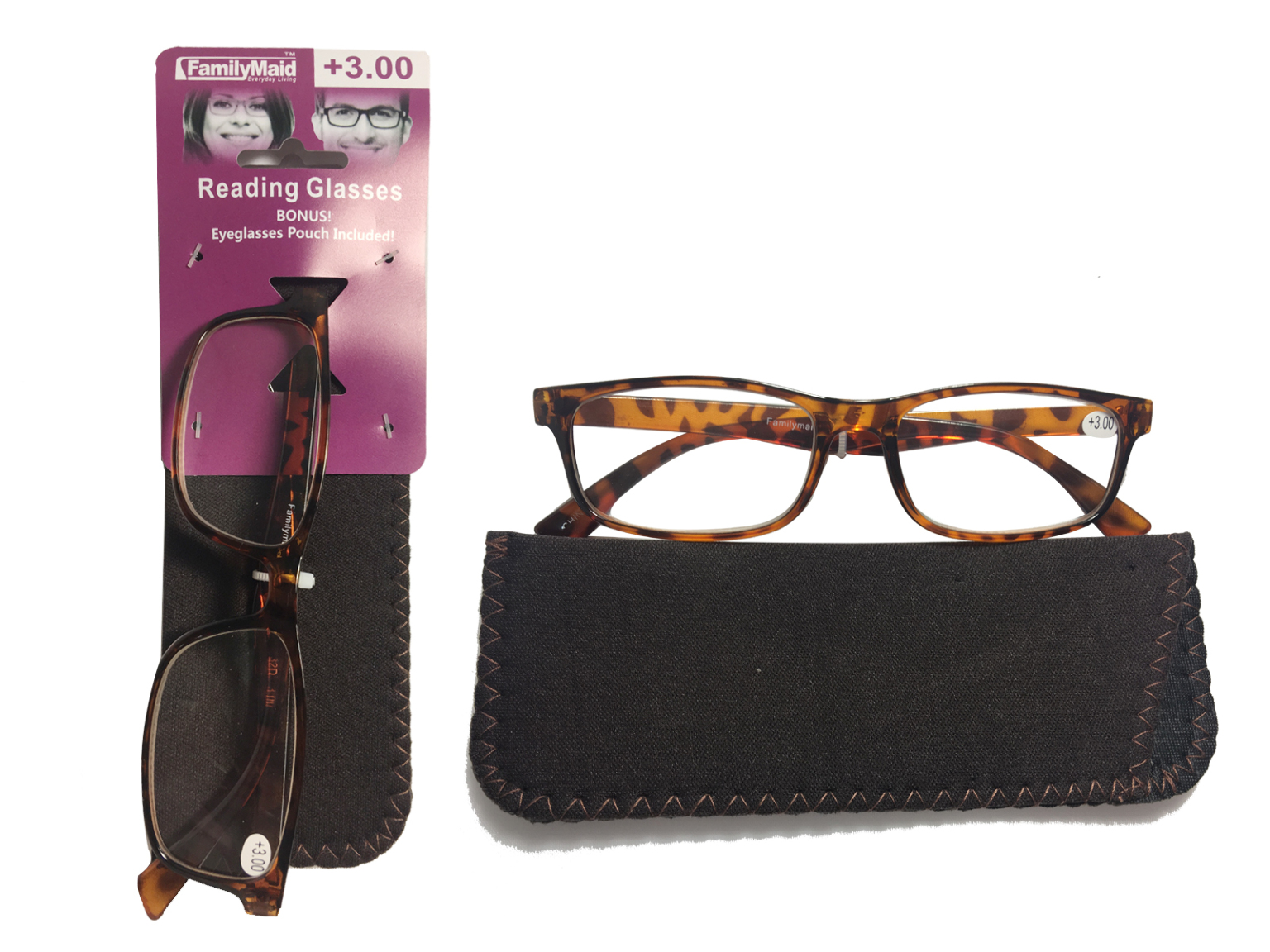 Stylish Reading Glasses +1.5, +2, +2.5, +3 - Leopard Print