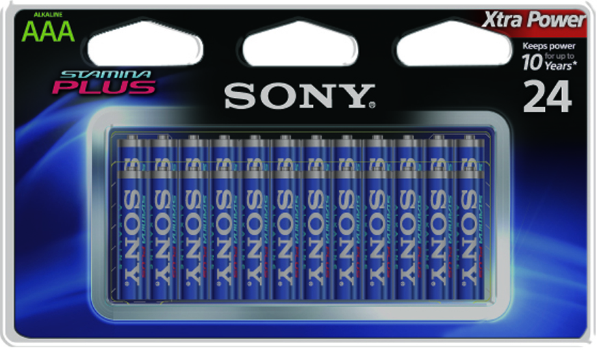 Wholesale Sony STAMINA Plus Alkaline AAA (24 Pack) Batteries