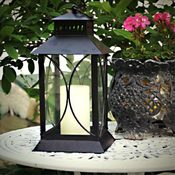 Lantern w/ Flameless Candle-Oil Rubbed Bronze