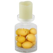 Pillar Candle Holder w/ Flameless Candle