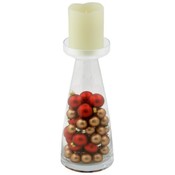 Pillar Candle Holder w/Flameless Candle- Taper