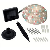 Solar 100 LED Rope Lights- Red, White &amp; Blue