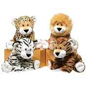 9.5" 4  Asst. Bean Bag Jungle Animals