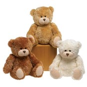 8" 3 Assorted Color Sitting Bears