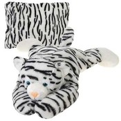 18" White Tiger Peek-A-Boo Pillow