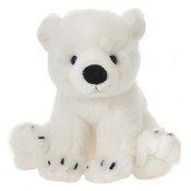 Lazybeans - 7.5" Sitting Polar Bear