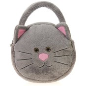 6" Gray Cat-Hand Purse