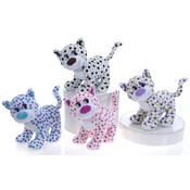 9.5" 4 Assorted Polka Dot Standing Cats