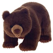 17" L Standing  Brown Bear