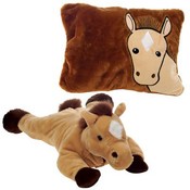 18" Horse- Peek-A-Boo Pillow