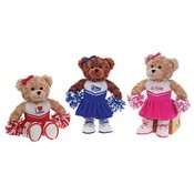 15"  Asst. Color Cheerleader Bears