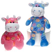 18" 2 Asst. Color Swirl Cow