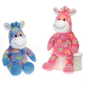 18" 2 Asst. Color Swirl  Horse